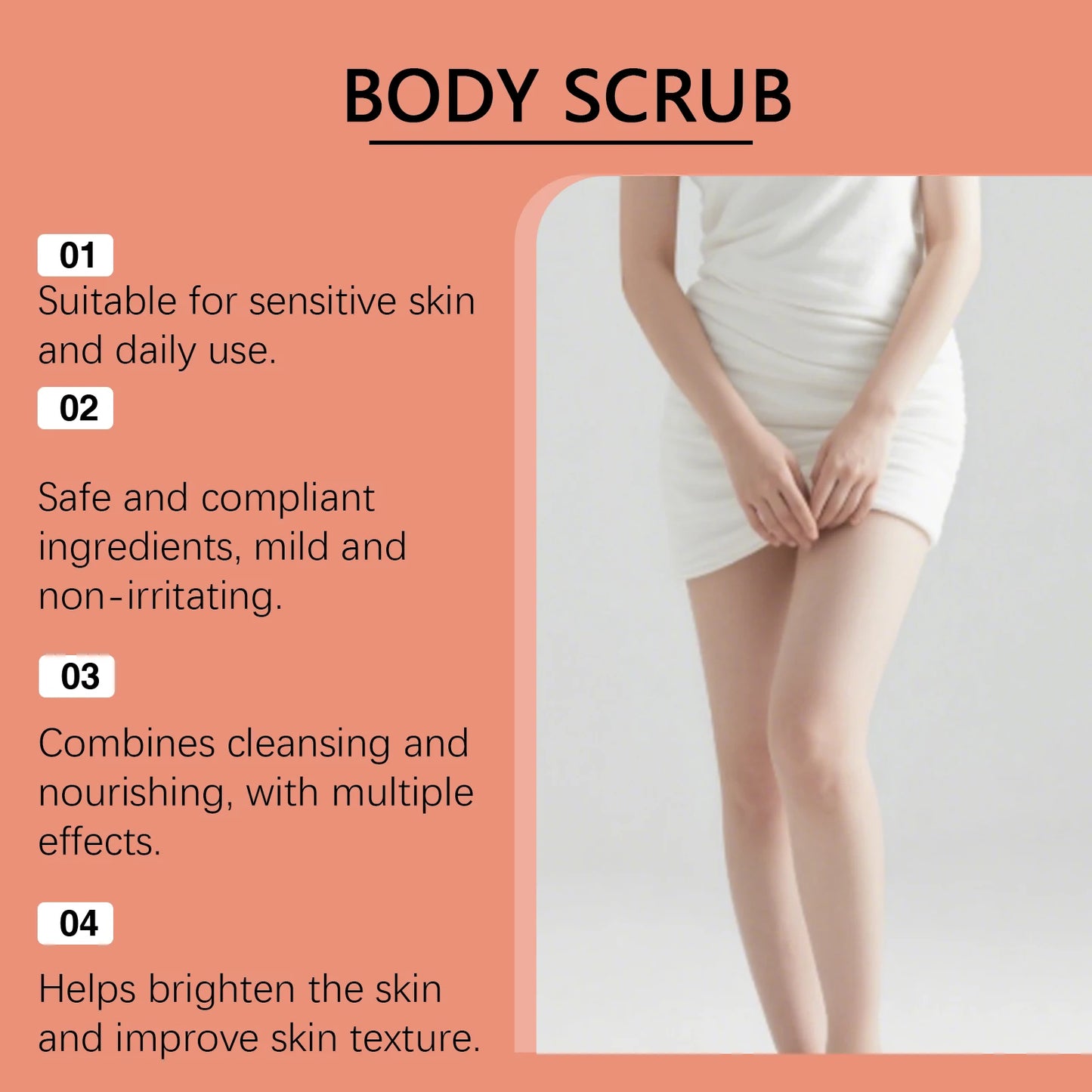 OceAura Tamarind Almond Body Scrub | Glow & Moisture 100g
