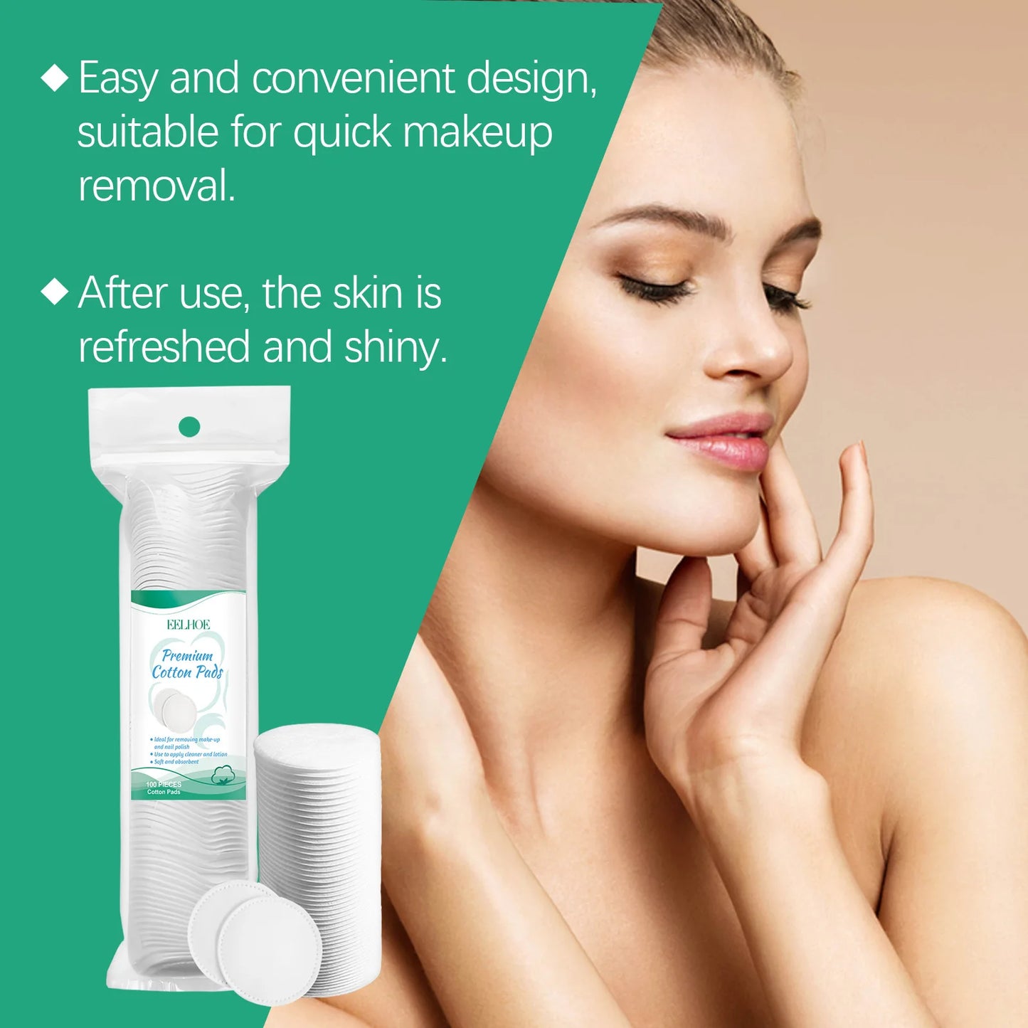 EELHOE Centella Cleansing Oil & Makeup Remover Cotton Set