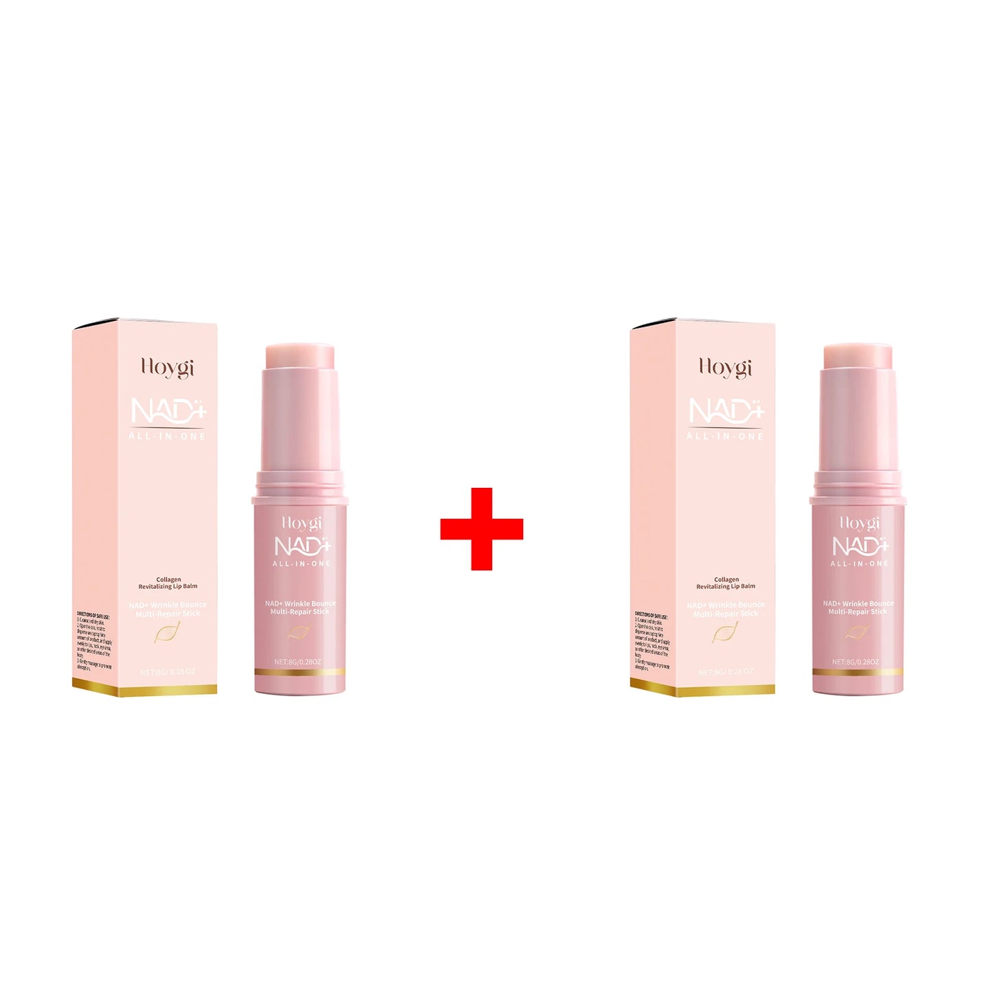 Nad+ Multi-repair Stick for Face & Lips, Hydrating Moisturizing Skin Fade Fine Lines Improve Dullness Skin Brightening Skin Care Peaceful Pleasures Health and Wellness 2pcs