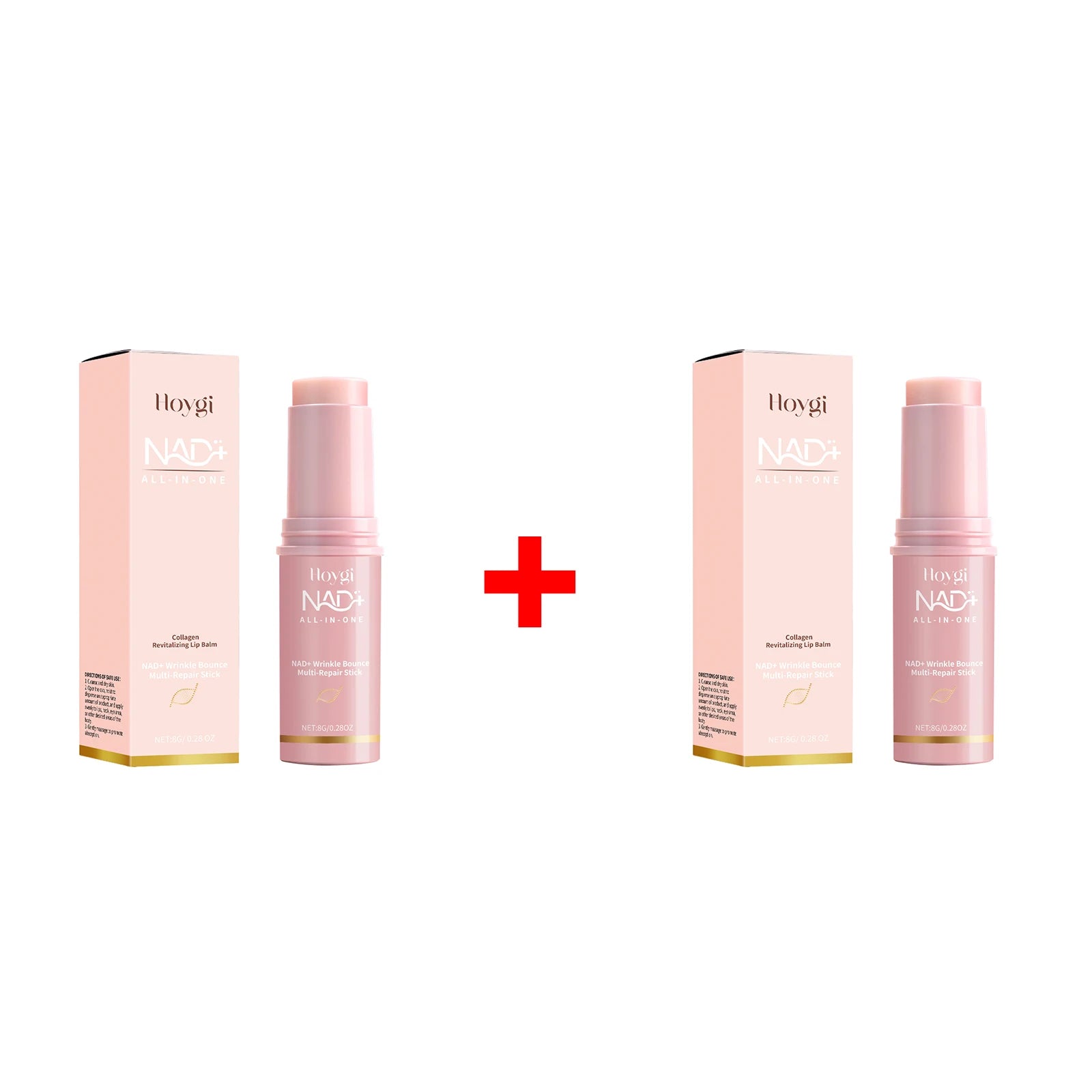 Nad+ Multi-repair Stick for Face & Lips, Hydrating Moisturizing Skin Fade Fine Lines Improve Dullness Skin Brightening Skin Care Peaceful Pleasures Health and Wellness 2pcs