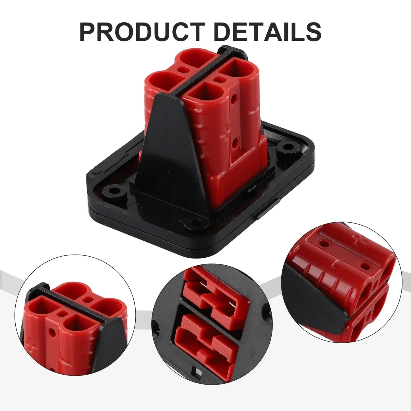 50A 600V Dual Flush Mount Bracket for Anderson Connector EV