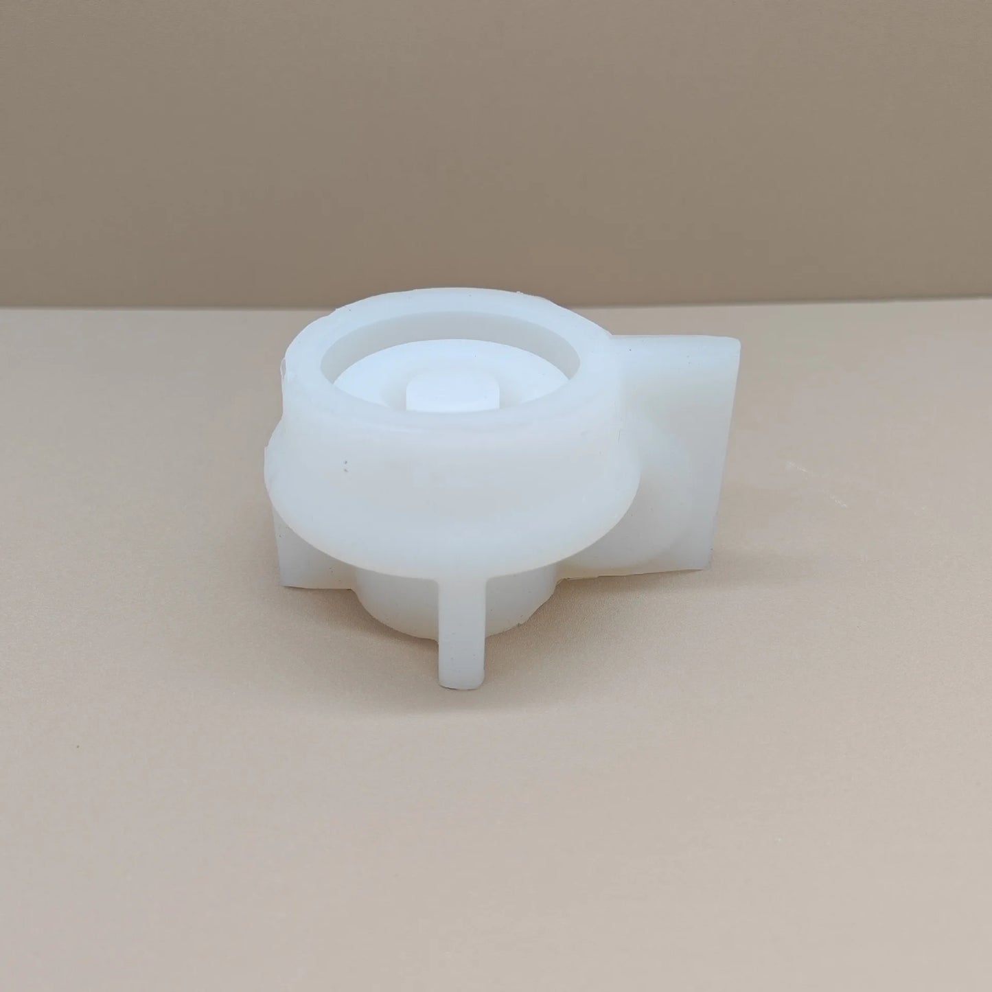 Teacup Candle Holder Silicone Mold – Clay, Plaster & Concrete Silicone Craft Mold Peaceful Pleasures Health and Wellness WHITE