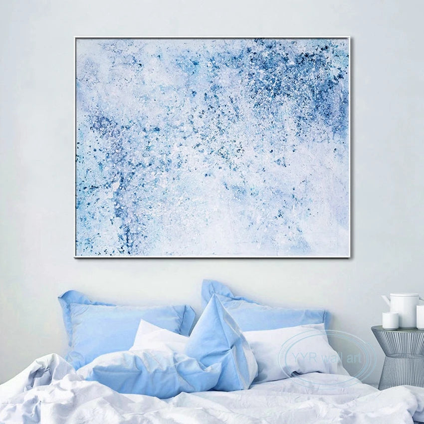 Hand-Painted Abstract Oil Painting Canvas Wall Art | Modern Décor Canvas Oil Painting Peaceful Pleasures Health and Wellness