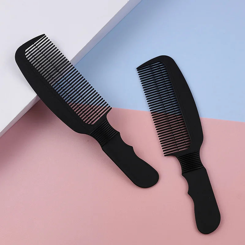 1pcs Shop Professional Hair Clipper Comb Plastic Handle Colorful Hairdressing Tools for Cutting Trimming and Styling Peaceful Pleasures Health and Wellness Black