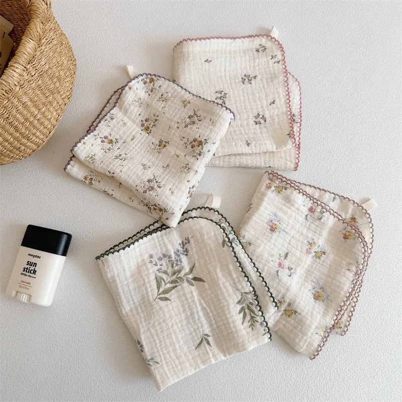 Baby Washcloths 4-Pack | Soft Cotton Gauze Newborn Towels
