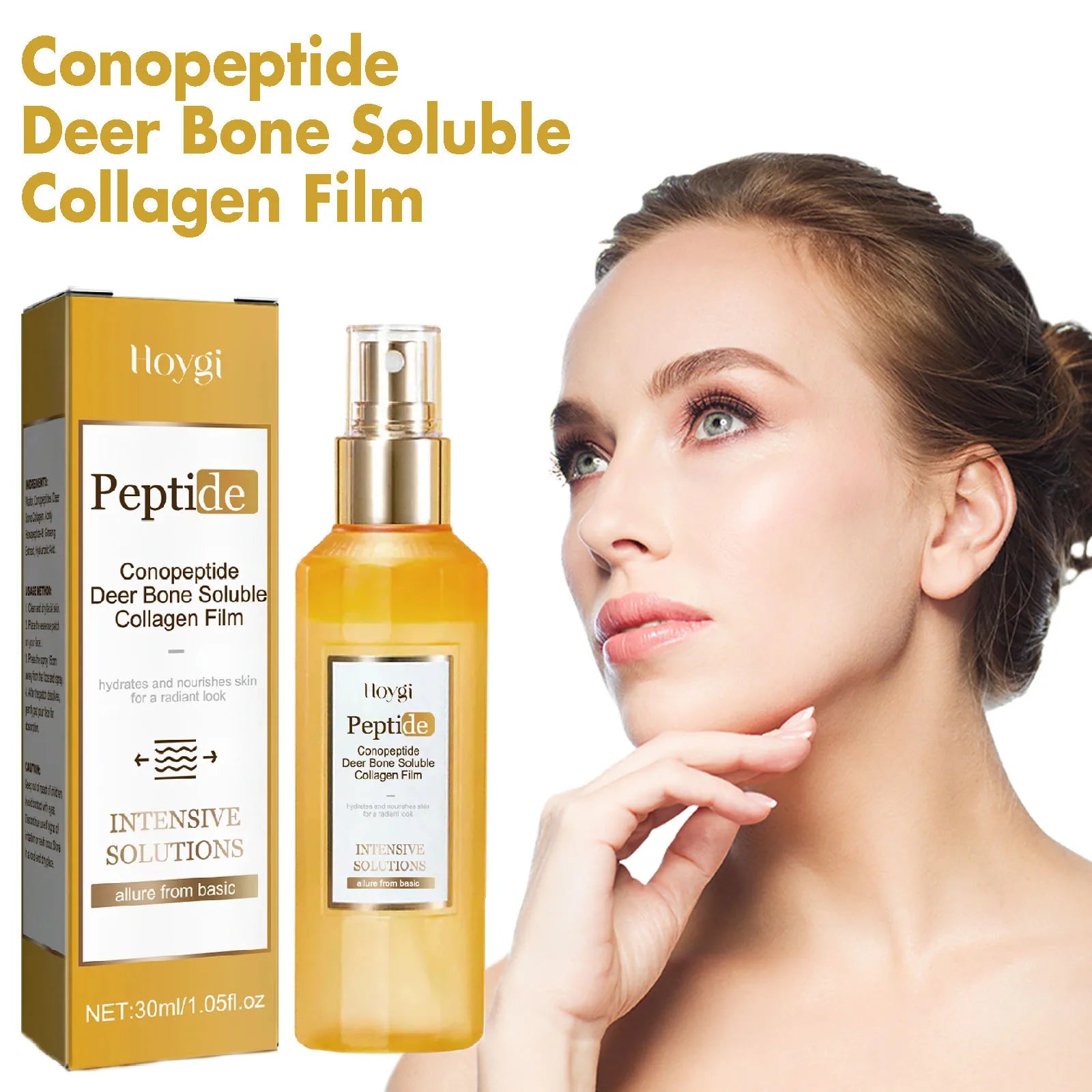 Peptide Anti Aging Spray Firming Lifting Reduce Fine Lines Lighten Pigmentation Whitening Spots Nourishing Wrinkle Removal Serum Peaceful Pleasures Health and Wellness