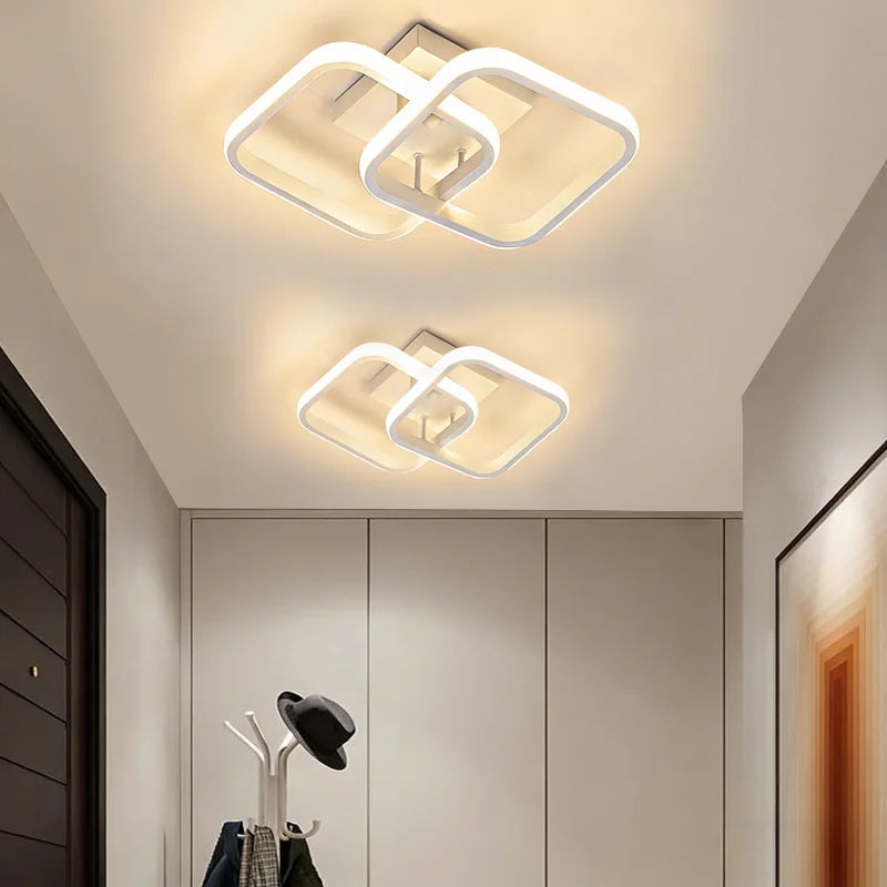 RUNTOIN Modern LED Ceiling Light | Hallway, Office & Home