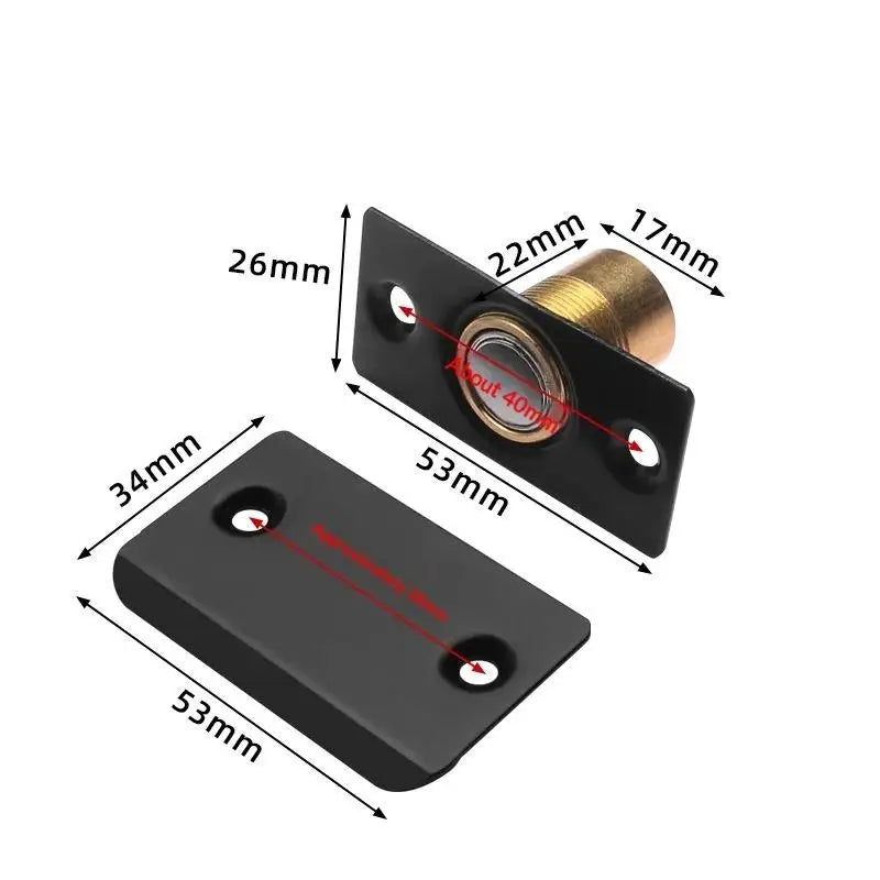 Invisible Magnetic Door Catch – Adjustable Strong Door Stopper Magnetic Door Catch Peaceful Pleasures Health and Wellness A2