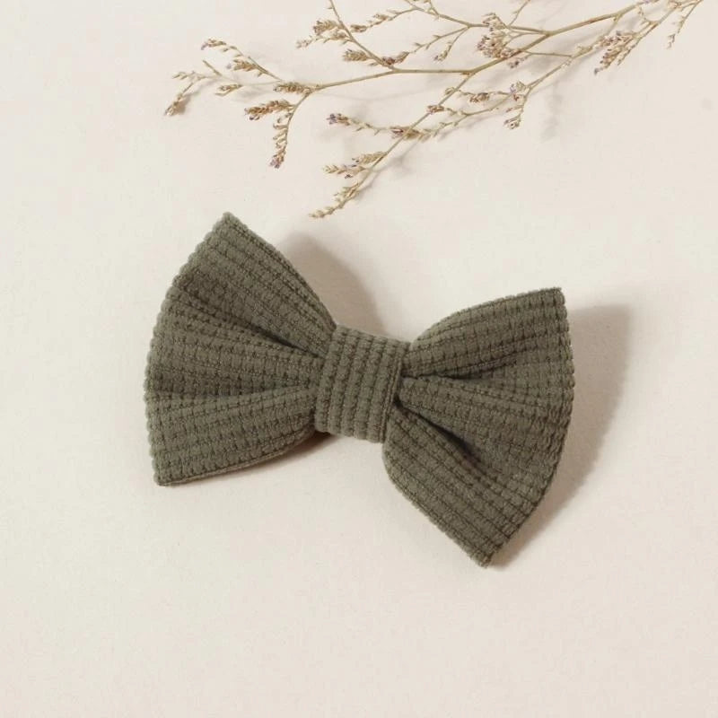 Girls Plaid Hair Clip Barrette | Cute Fabric Hairpin for Kids