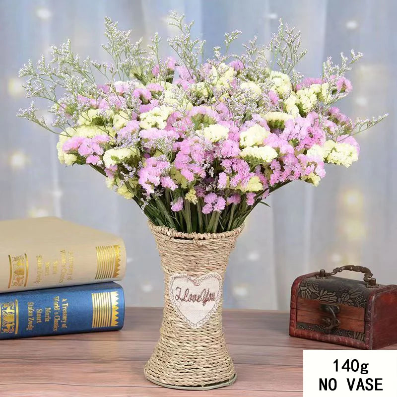 Natural Dried Forget-Me-Not Limonium Bouquet | Boho Home Decor