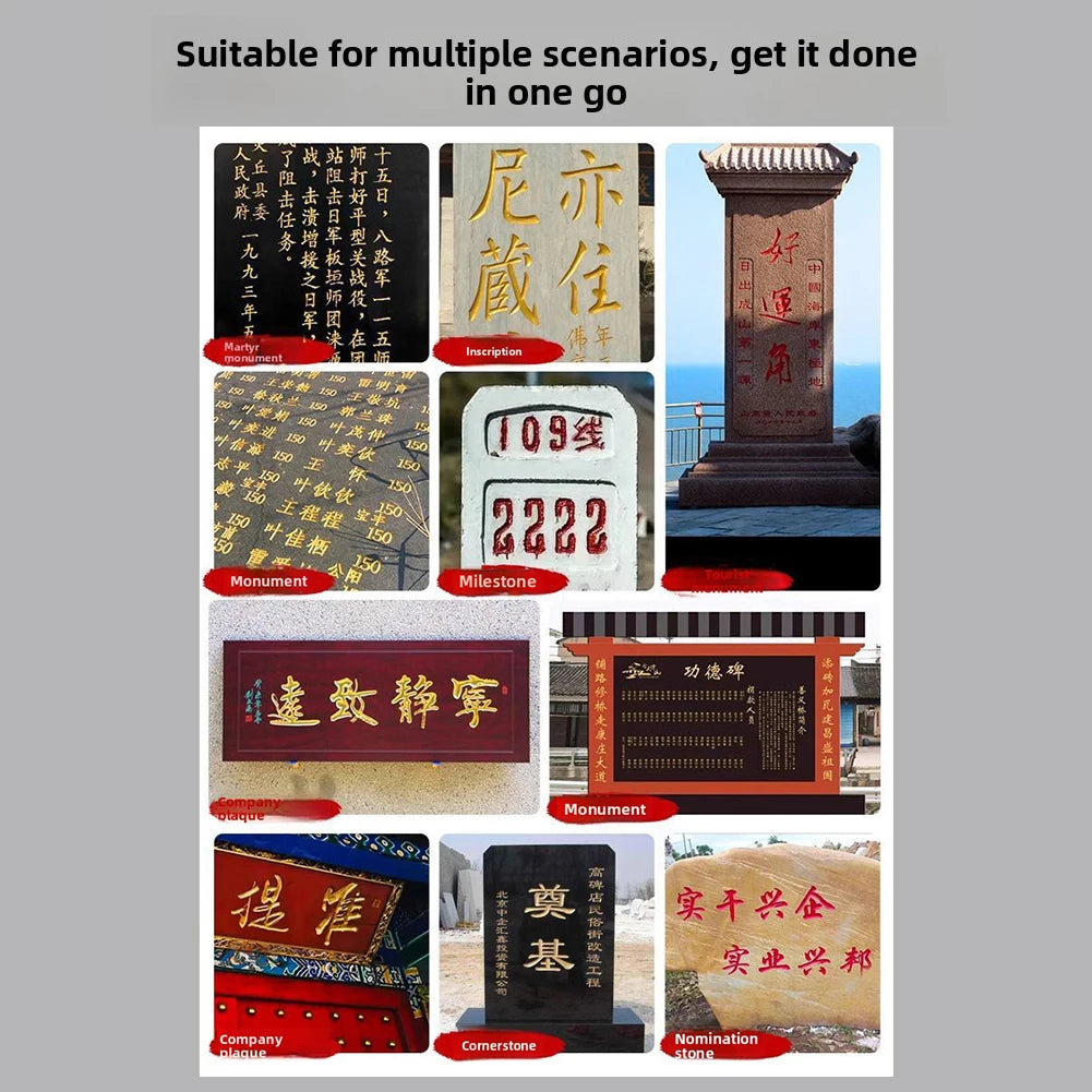 Tombstone Inscription Touch-Up Pen,Fast-Drying & Smudge-Proof Non Fading Outdoor Marker Pen,Waterproof Rock Painting Marker Pen Peaceful Pleasures Health and Wellness