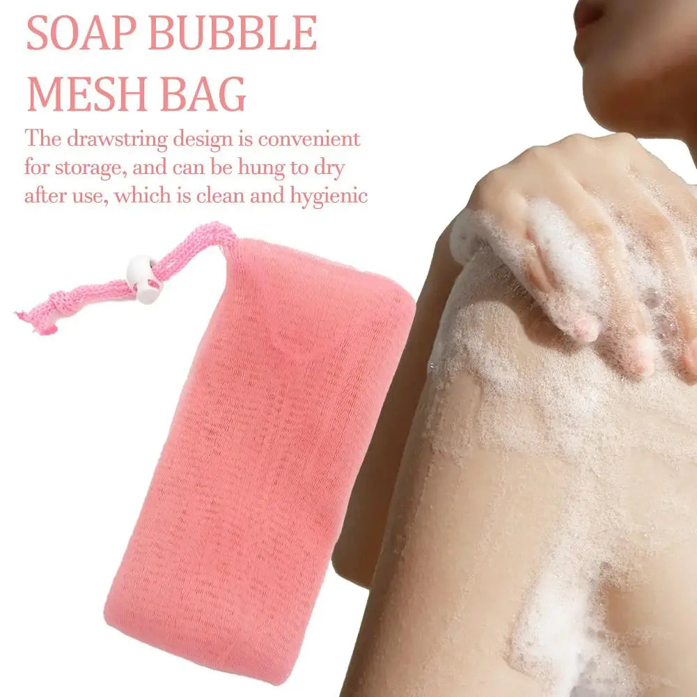 Soap Mesh Pouch Bags For Cleansing Foaming For Handmade Soap Body Wash And Facial Cleansers Soft And Efficient Exfoliation Peaceful Pleasures Health and Wellness
