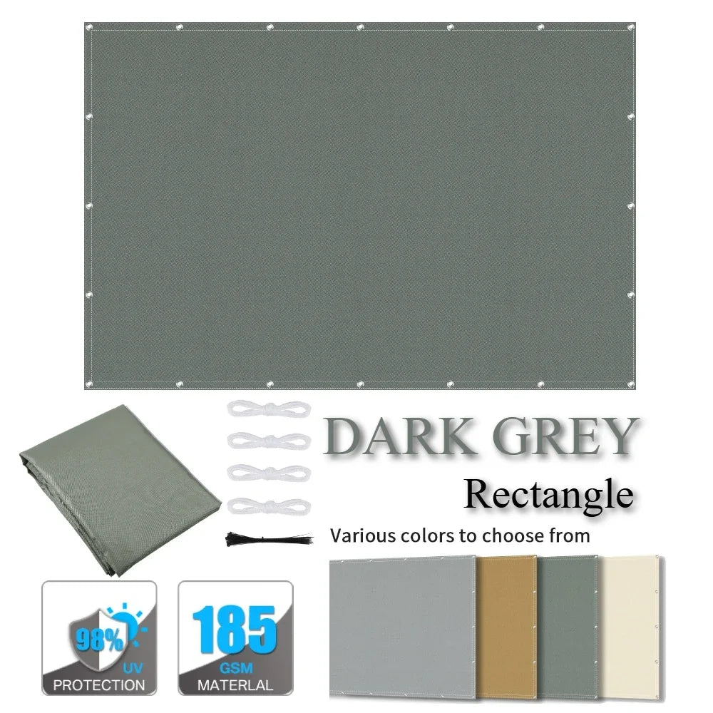 Waterproof Sun Shade Sail Awning with Grommets | UV Tarp