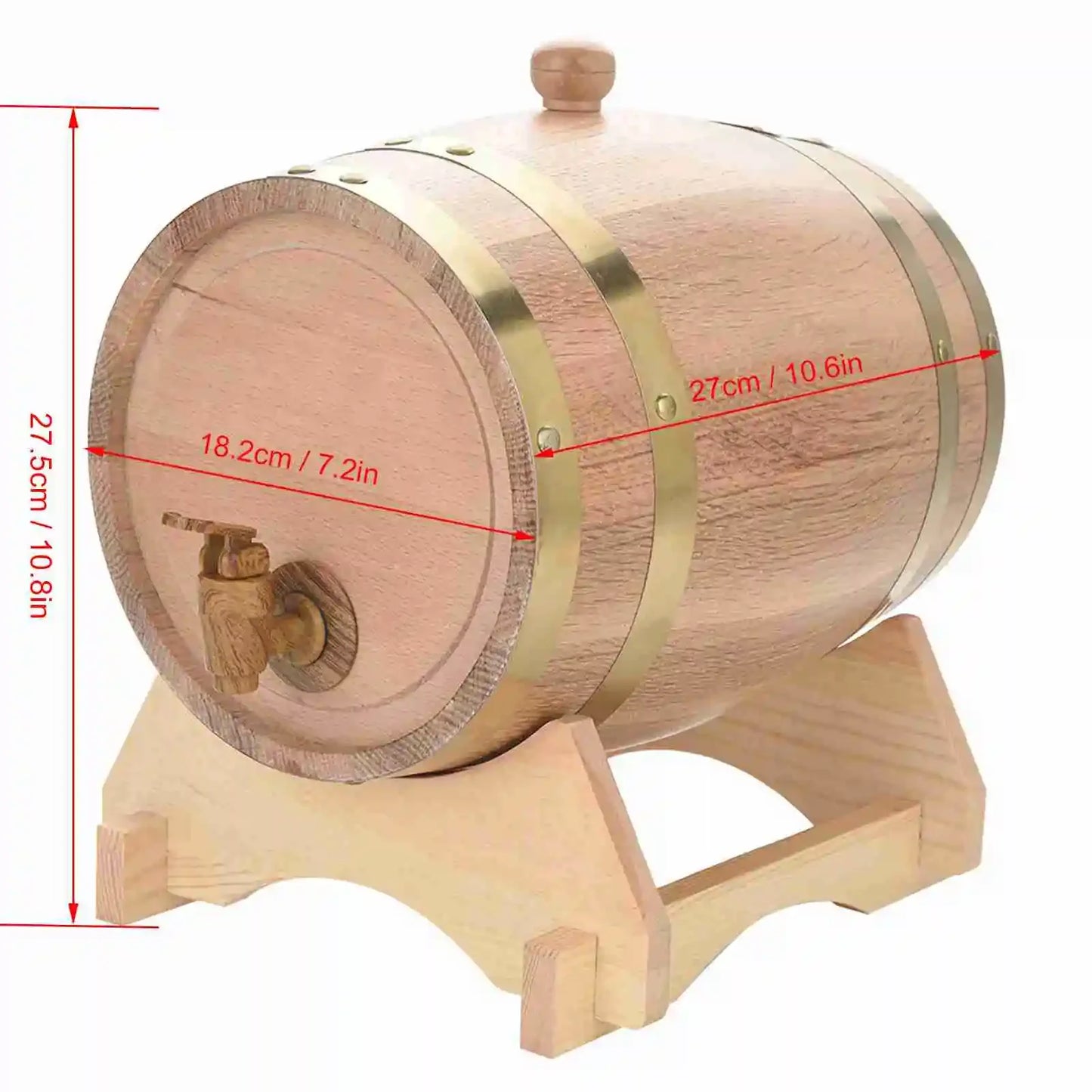 Oak Barrel Vintage Wood Timber Wine Beer Whiskey Rum Port