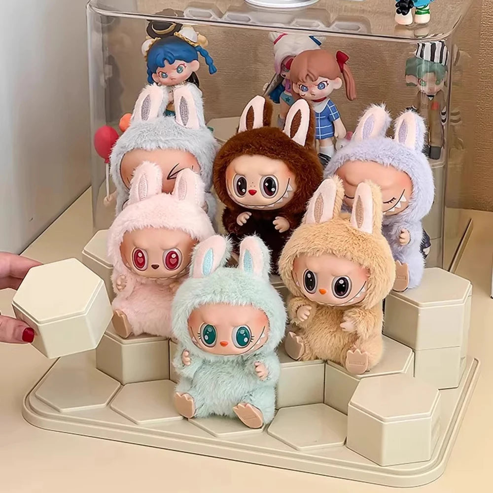 14 Grid Plastic Storage Box, Figurine Model Display Table, Transparent Dust Cover, Home Storage Cabinet Peaceful Pleasures Health and Wellness