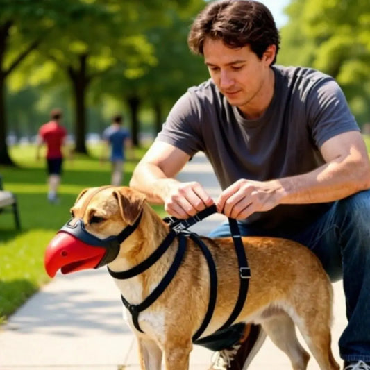 Adjustable Design Silicone Dog Mouth Cover Breathable Anti Bite Dog Walking Mask Comfort Parrot Shaped Pet Anti Barking Muzzle Peaceful Pleasures Health and Wellness