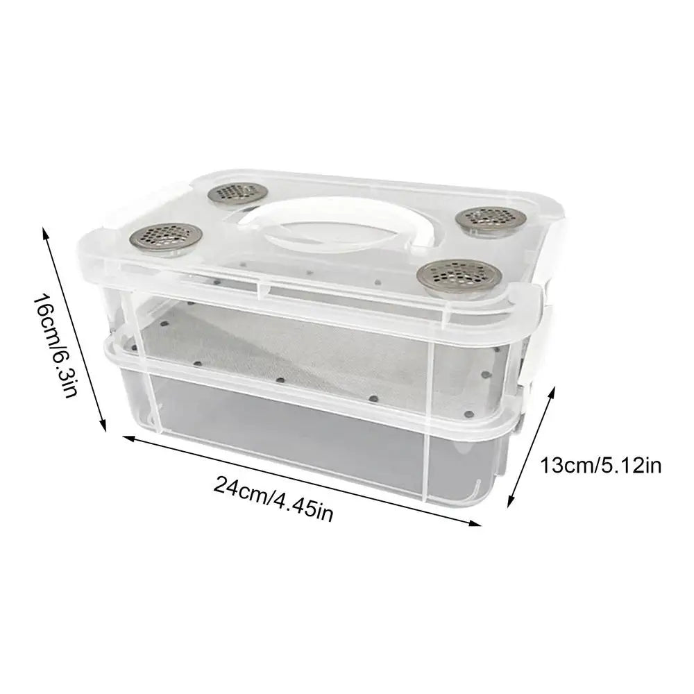 Mealworm Breeding Kit – Transparent Stackable Feeder Box