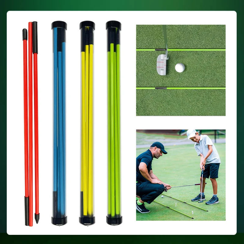 Golf Alignment Stick Folding Swing Training Aid | Practice Rod Golf Training Aid Peaceful Pleasures Health and Wellness