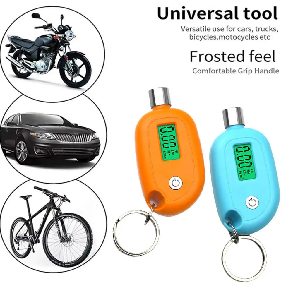 Digital Tire Pressure Gauge LCD – PSI BAR KPA | Car & Bike