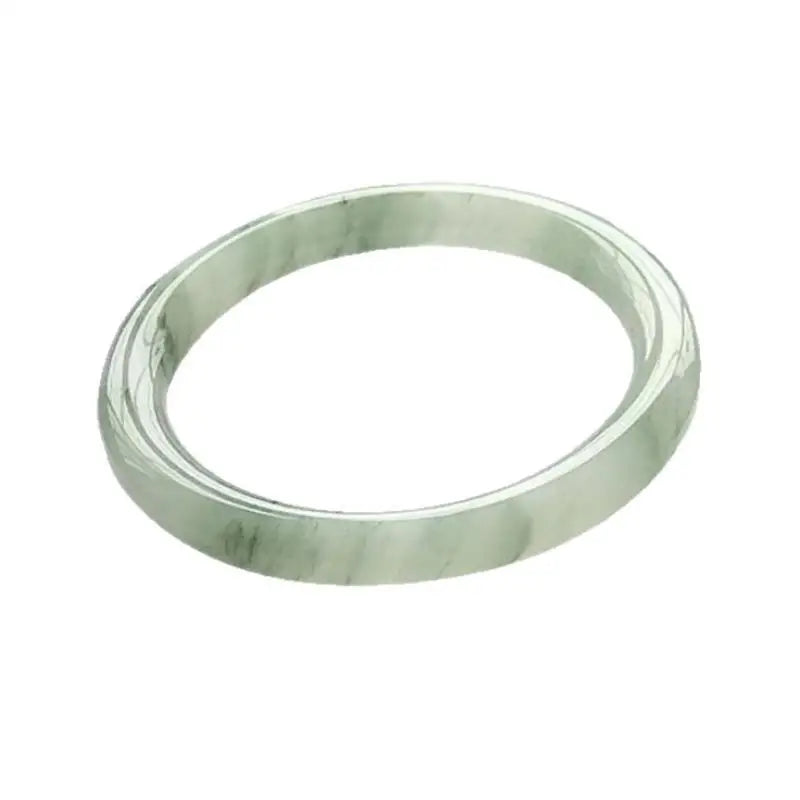 Imitation Jade Glass Bangle | Ice Transparent Women's Bracelet