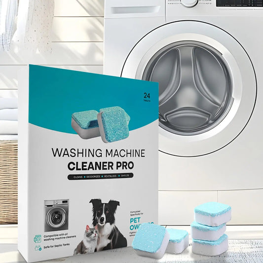 24pcs washing machine cleaning tablets, Washer Cleaning Tablets, Laundry Machine Cleaner Tablets, stain removal and descaling Peaceful Pleasures Health and Wellness