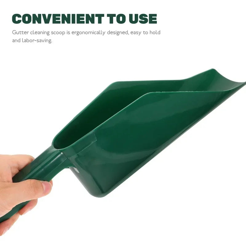 1PC,Gutter Getter Scoop Cleaning Roof Tool Flex Fit Dirt Debris Remove Multi Use Eaves Garden Leaf Gutter Spoon Shovel Supplies Peaceful Pleasures Health and Wellness