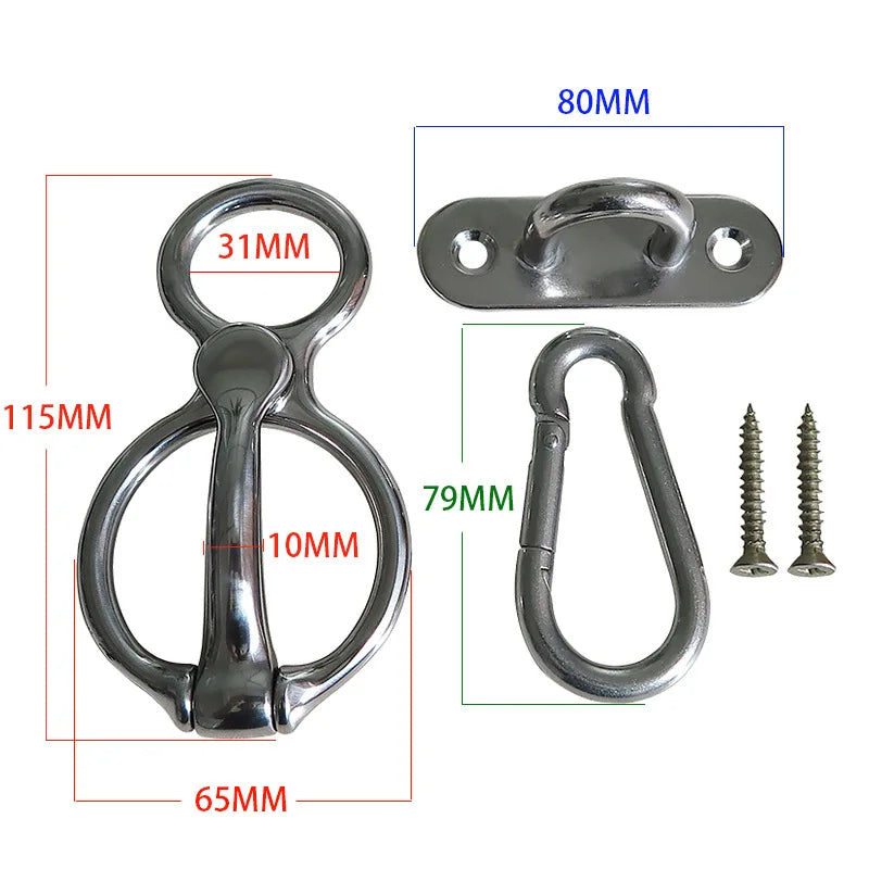 Stainless Steel Harness Traces Buckle Latch Bridle Reins Animal Rope