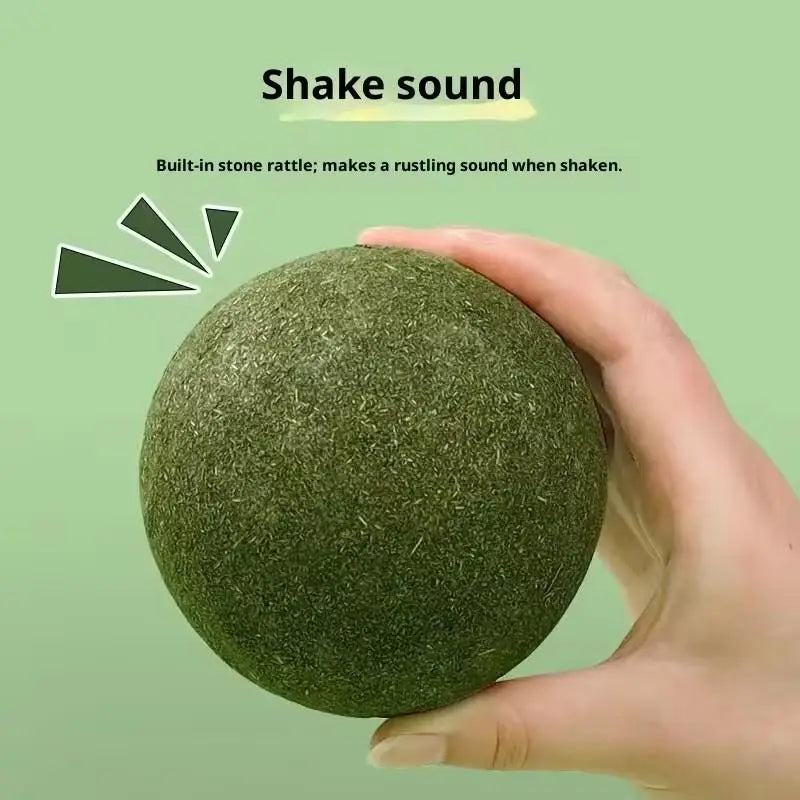 Natural Catnip Ball Toy – Teeth Grinding & Cat Enrichment