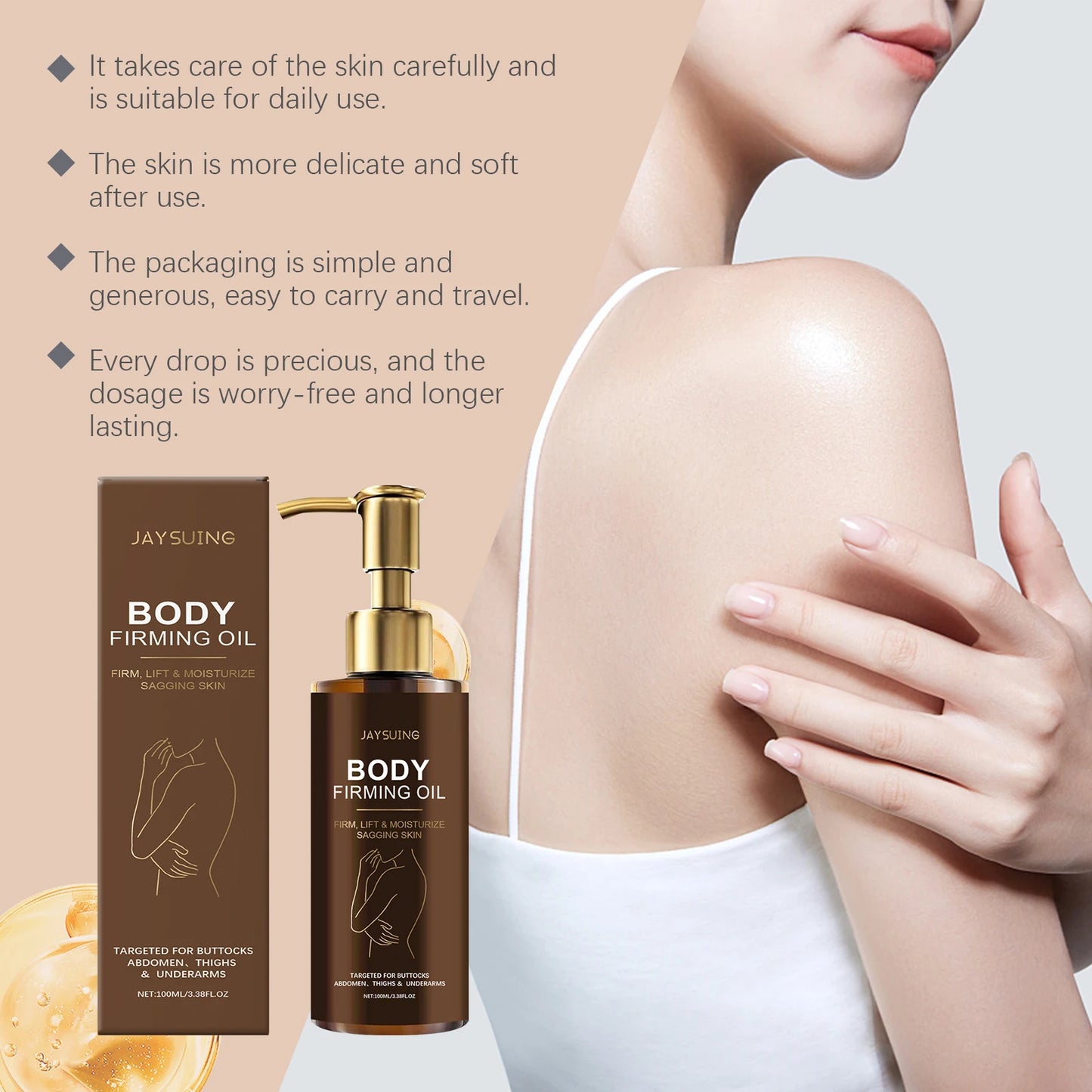 Anti-Cellulite Firming Body Oil – Skin Tightening & Hydration