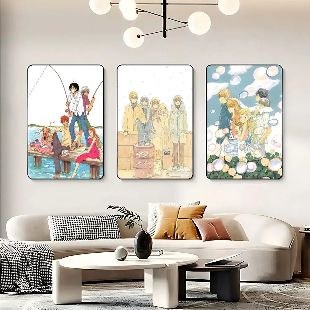 Honey and Clover Anime Poster – HD Waterproof Wall Art Anime Wall Poster Peaceful Pleasures Health and Wellness