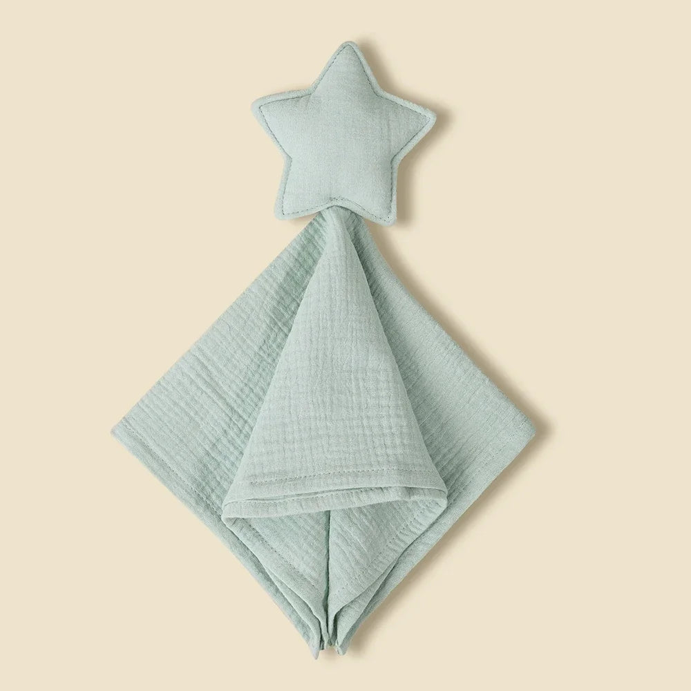 Star Soothing Towel Baby Pure Cotton Fashionable and Individualistic Small Blanket Baby Sleeping Companion Doll Saliva Towel New Peaceful Pleasures Health and Wellness SMT2096-02