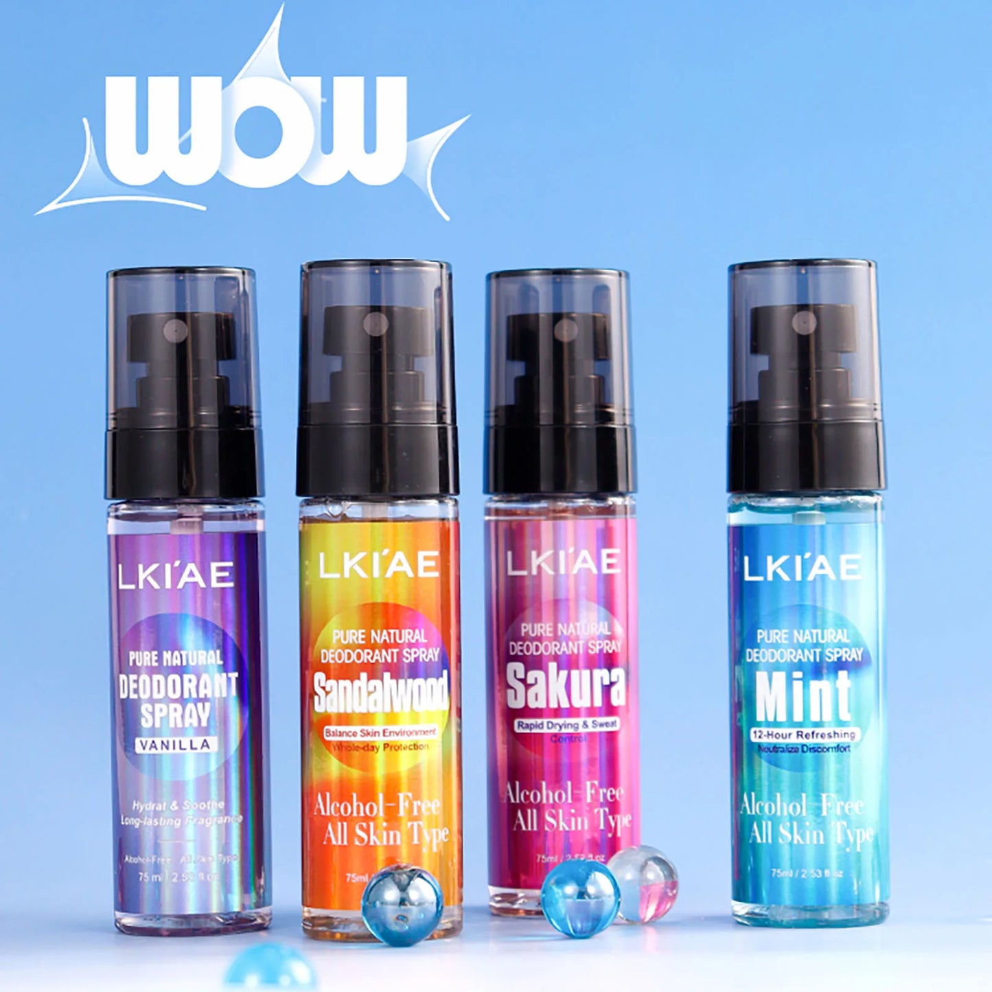 Natural Deodorant Body Mist Spray – Mint & Aloe, Alcohol-Free