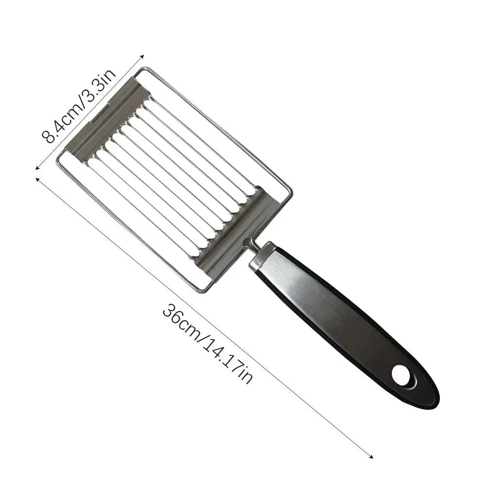 Stainless Steel Egg & Tomato Slicer – Handheld Kitchen Tool