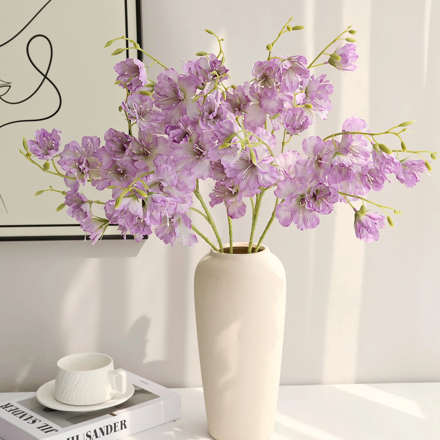 Artificial Silk Crabapple Flower Bouquet for Wedding & Home Decor