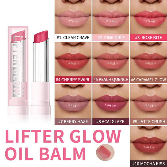 Glossy Lip Balm 24HR Hydration & Plumping | 10 Colors Tinted Lip Balm Oasis Select
