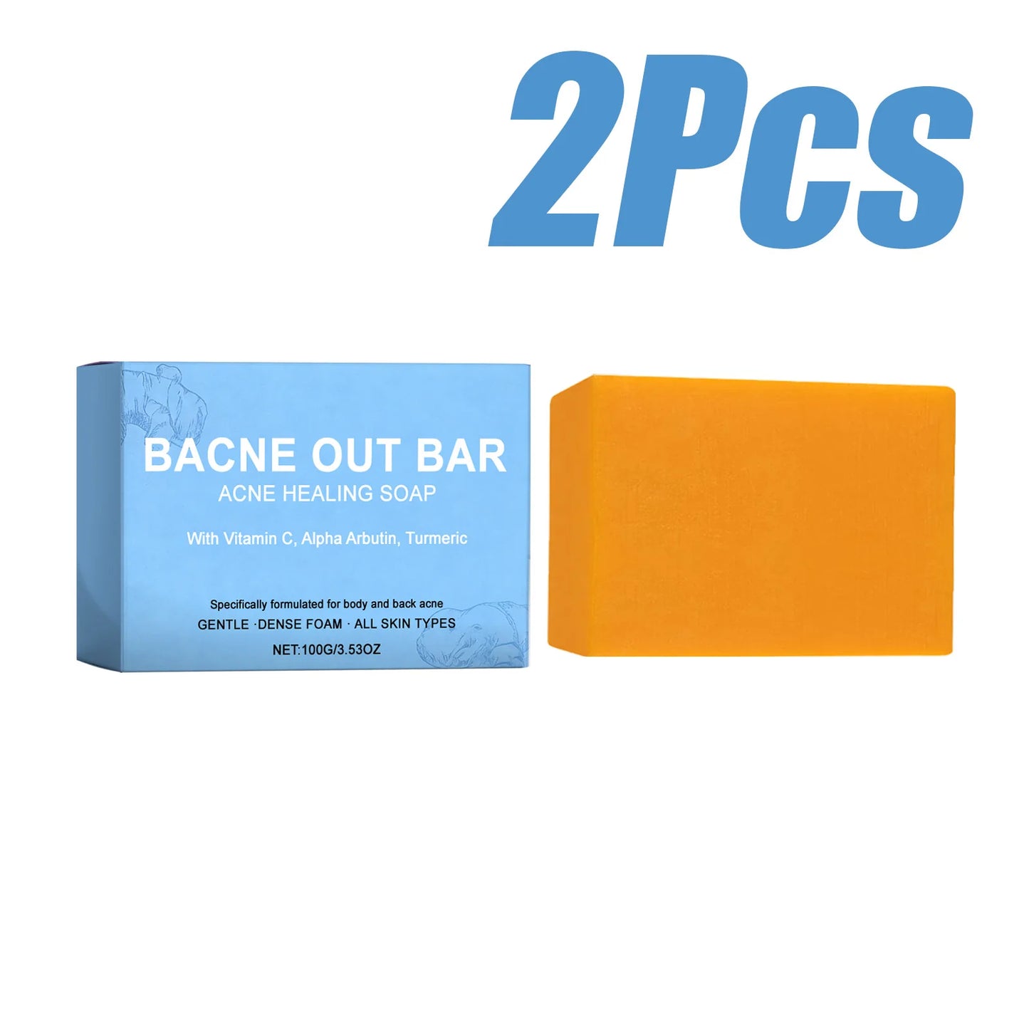 Brightening Anti-Acne Soap – Vitamin C, Turmeric & Salicylic