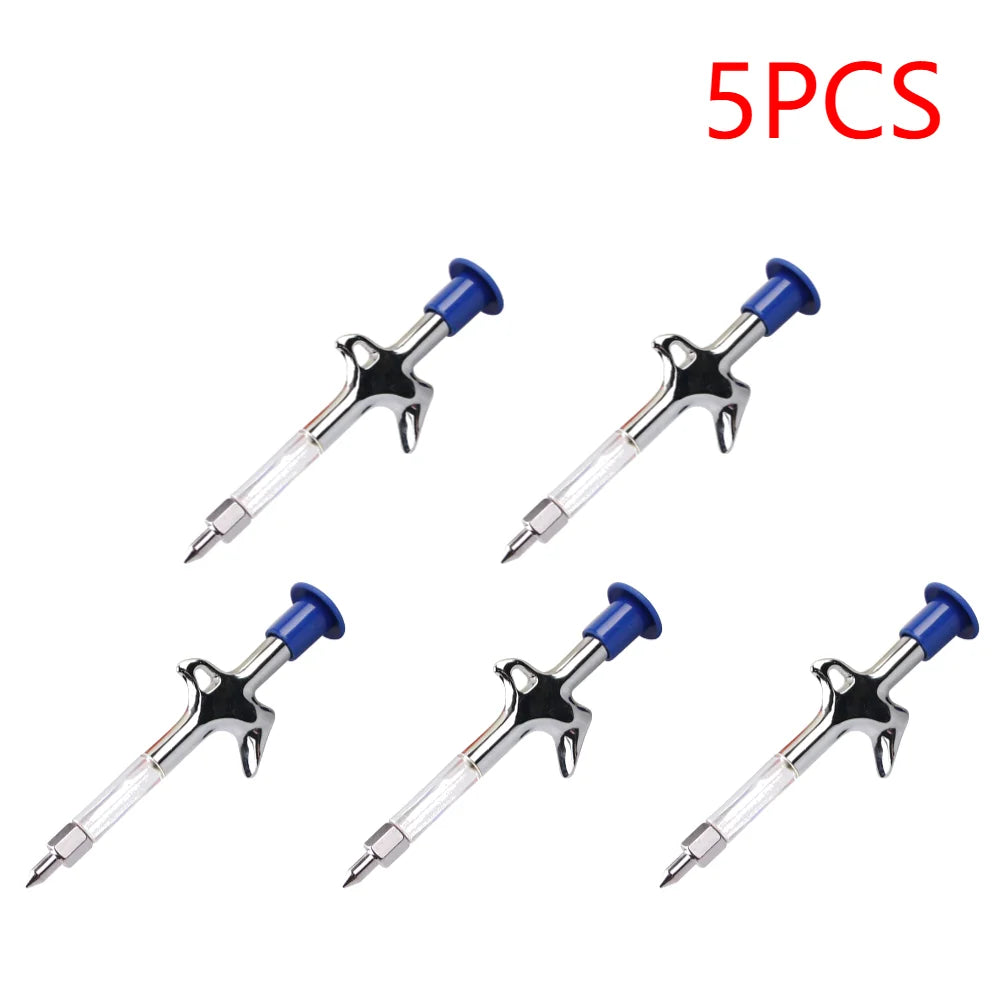 Bicycle Aluminum Grease Gun Aluminum Alloy MTB Bike Ball Bearing Hub Grease Syringe Bicycle Oil Lubricant Cycling Repair Tool Peaceful Pleasures Health and Wellness 5PCS