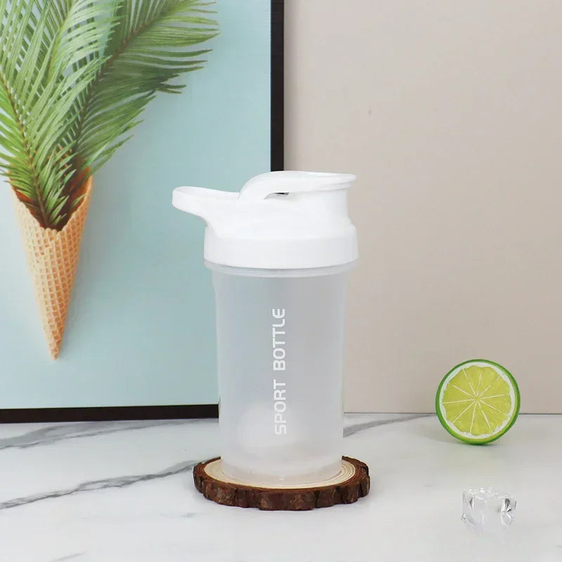 300ml Portable Protein Powder Shaker Bottle Leak Proof Water Bottle for Gym Outdoor Fitness Training Sport Mixing Cup with Scale Peaceful Pleasures Health and Wellness white transparent China Mainland