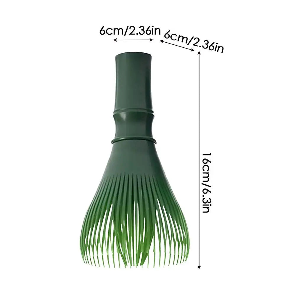 Matcha Green Tea Brushes Traditional Matcha Whisk Reusable Resin Matcha Whisk Chasen Dishwasher Safe Matcha Stirrer Peaceful Pleasures Health and Wellness Green