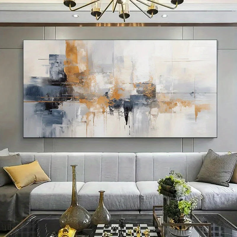 1pc Frameless Modern Abstract Canvas Art, Large Wall Decor for Living Room or Bedroom, No Frame Needed, Abstract Wall Art Peaceful Pleasures Health and Wellness ZLH4275 20x40cm No Frame