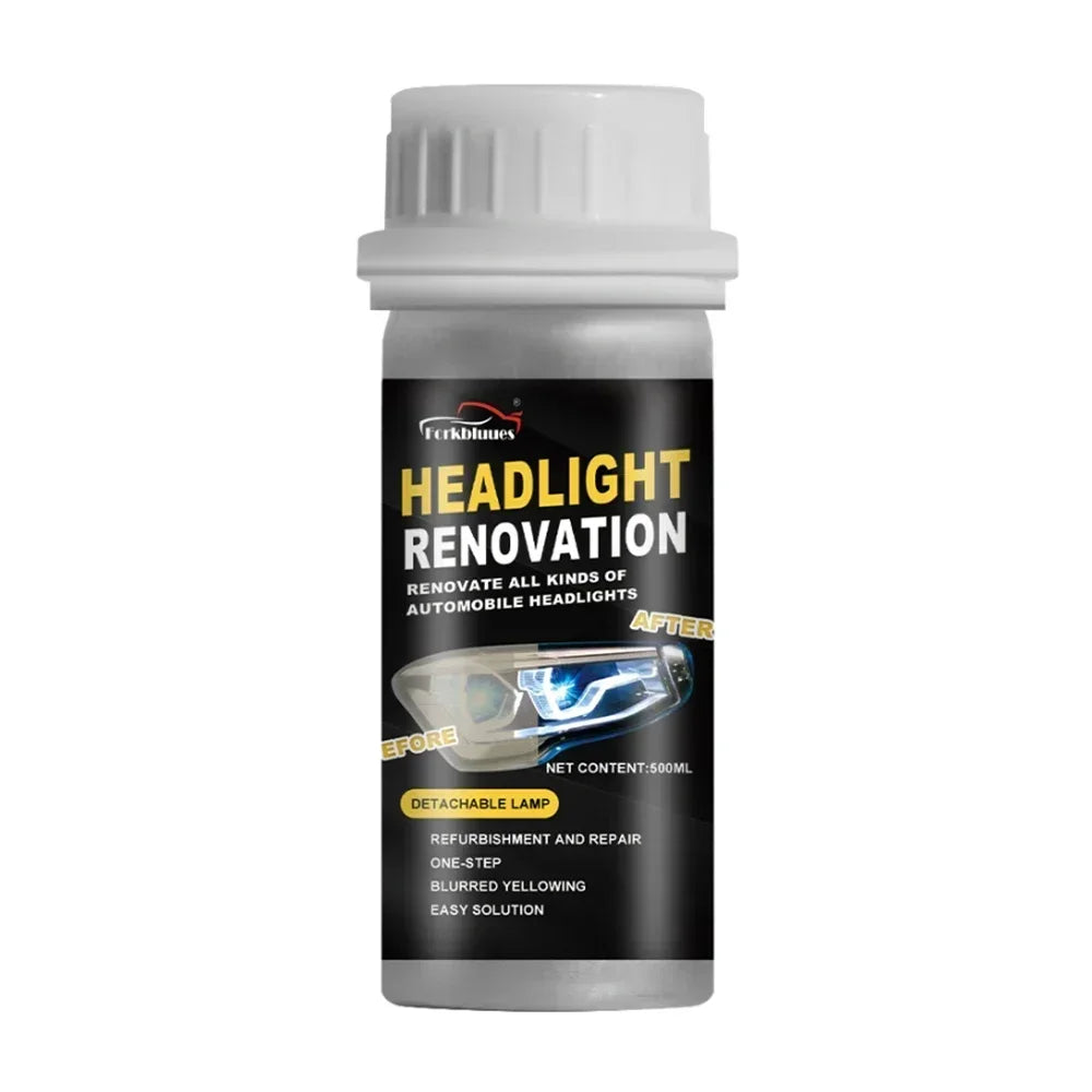 800ml Headlights Liquid Polymer Headlight Chemical Polish Repair Fluid Refurbishment Scratch Repair Polishing for Motorcycle Peaceful Pleasures Health and Wellness 100ml