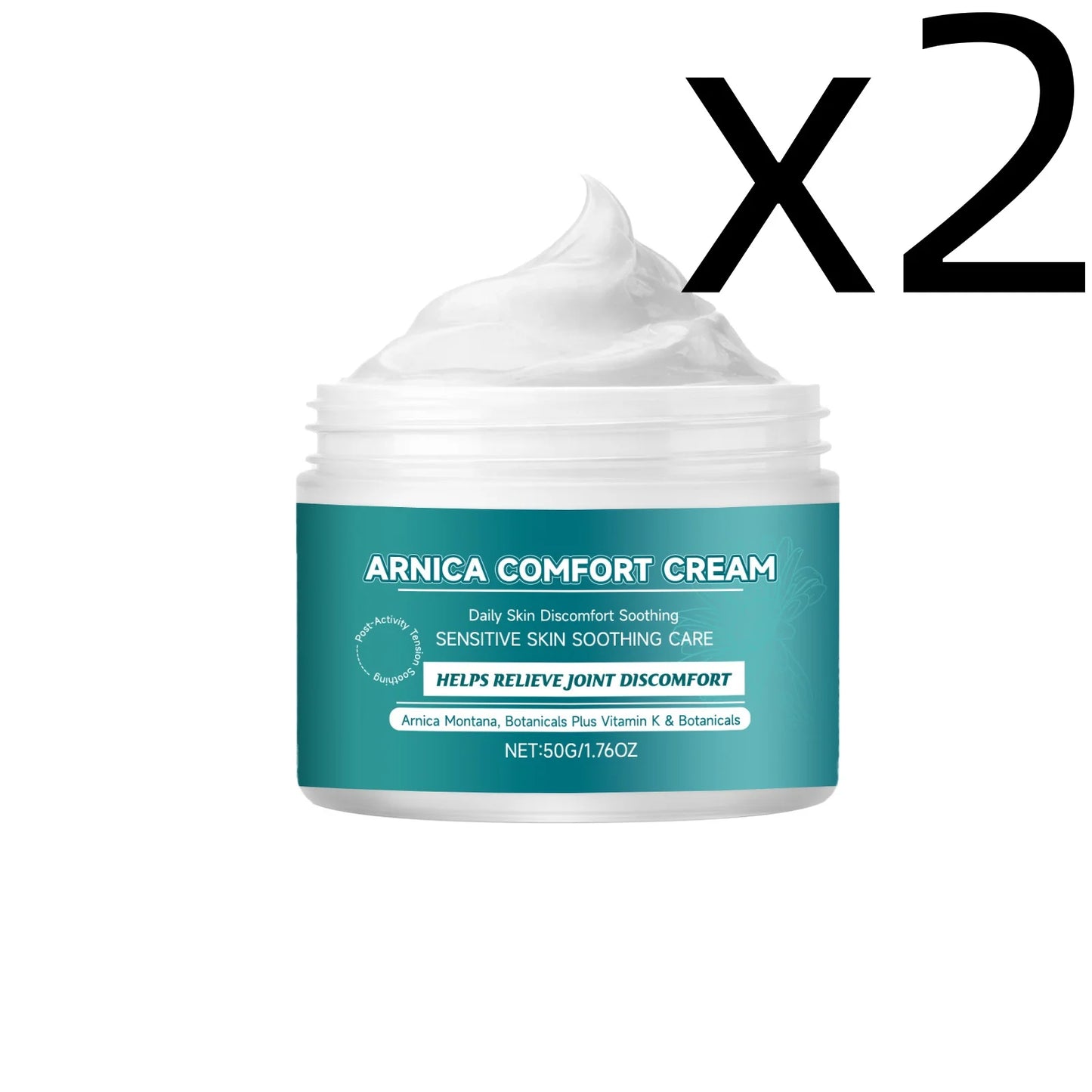 Herbal Skin Comfort Cream Soothe Skins Relieve Muscle Tension Improve Joint Discomfort Repair Skins Barrier Skin Soothing Cream Peaceful Pleasures Health and Wellness 50g X 2PCS