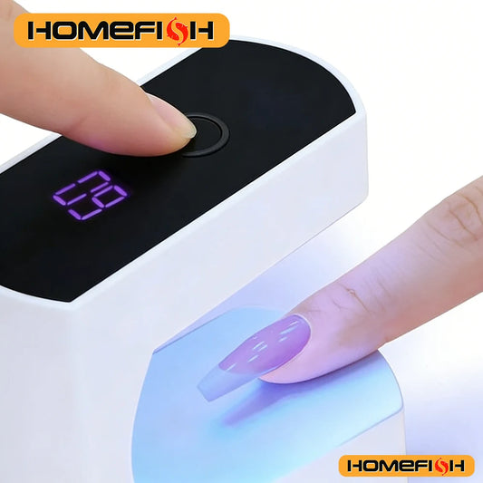 LED&UV Gel Polish Curing, Portable Fast Dry Smart Sensor Nail Machine USB Mini Nail Curing Lamp Peaceful Pleasures Health and Wellness