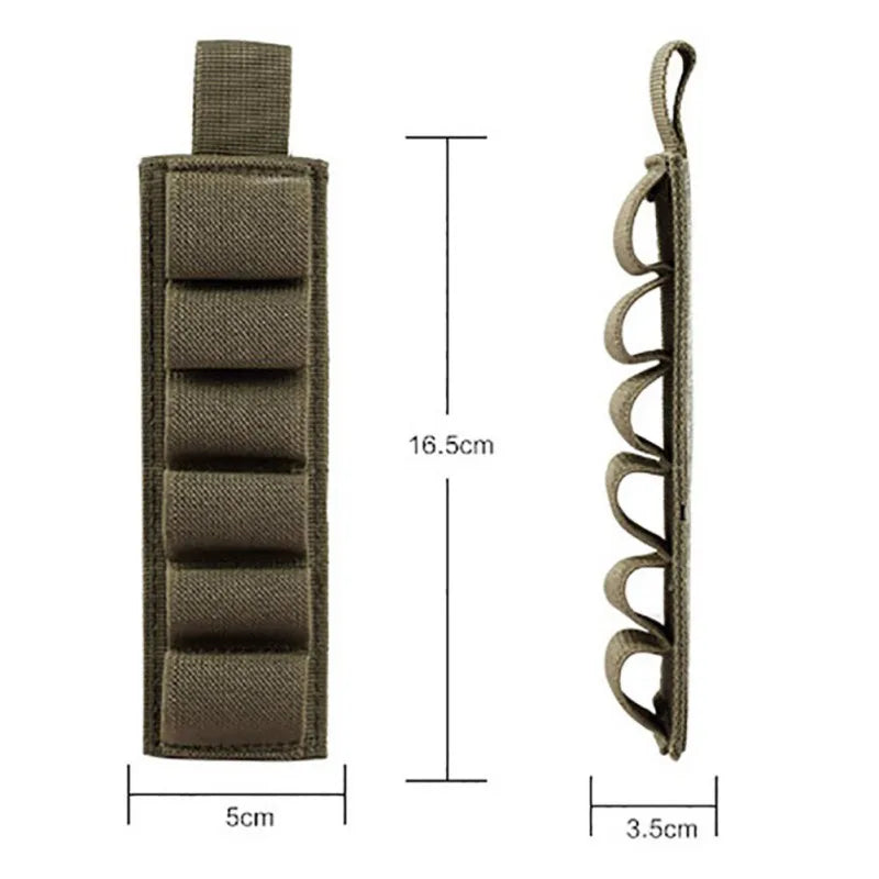 12 Gauge Shotgun Shell Holder – 6 Round Hook & Loop Strip