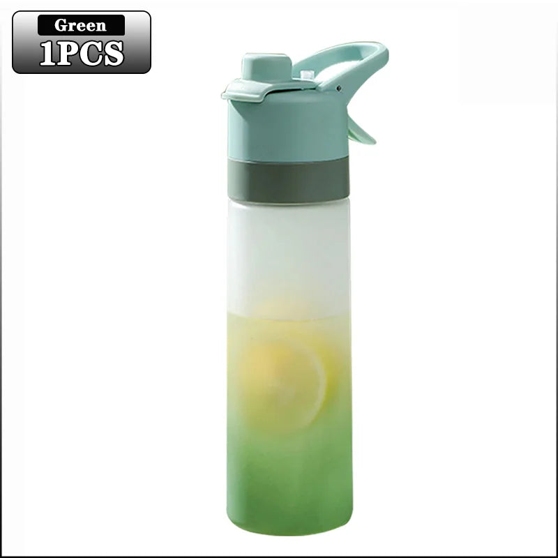 650ml Mist Spray Water Bottle with Straw – BPA-Free Reusable