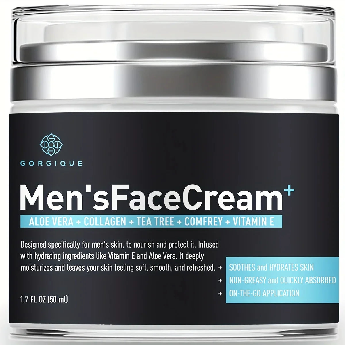 Men's Face Moisturizer – Hyaluronic Acid, Collagen & Vitamin E