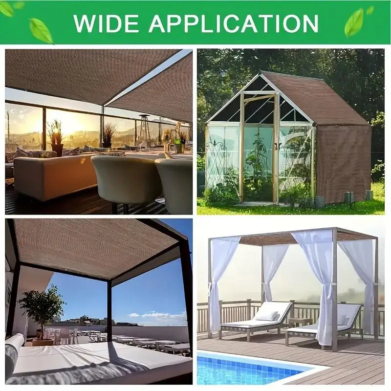 Coffee Sun Shade Sail Net – UV Protection for Patio & Garden