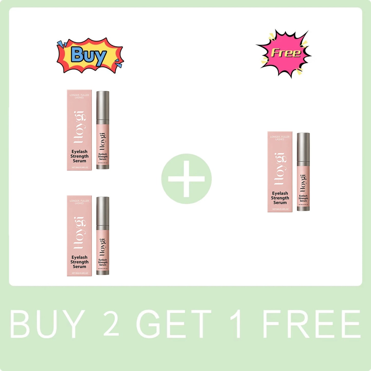 Eyelash Strengthen Serum Longer Fuller Lashes Curl Thicken Natural Eyelashes Deep Nourishing Eyelash Serum Eye Care Products Peaceful Pleasures Health and Wellness Buy 2 Get 1 Free