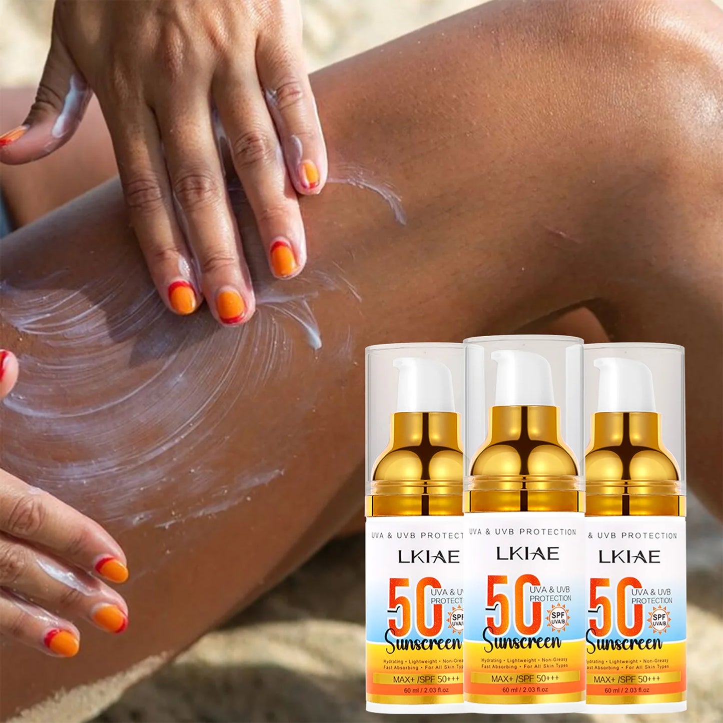 AILKE SPF 50+ Sunscreen Aloe Vera – UVA/UVB Protection 60ml