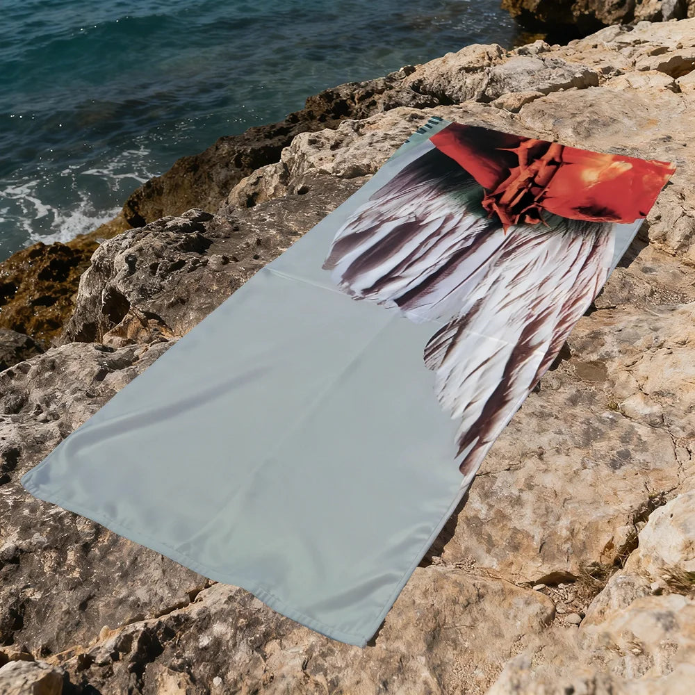 Böhse Onkelz Rock Band Quick-Dry Beach Towel | Gym & Travel Quick-Dry Beach Towel Peaceful Pleasures Health and Wellness